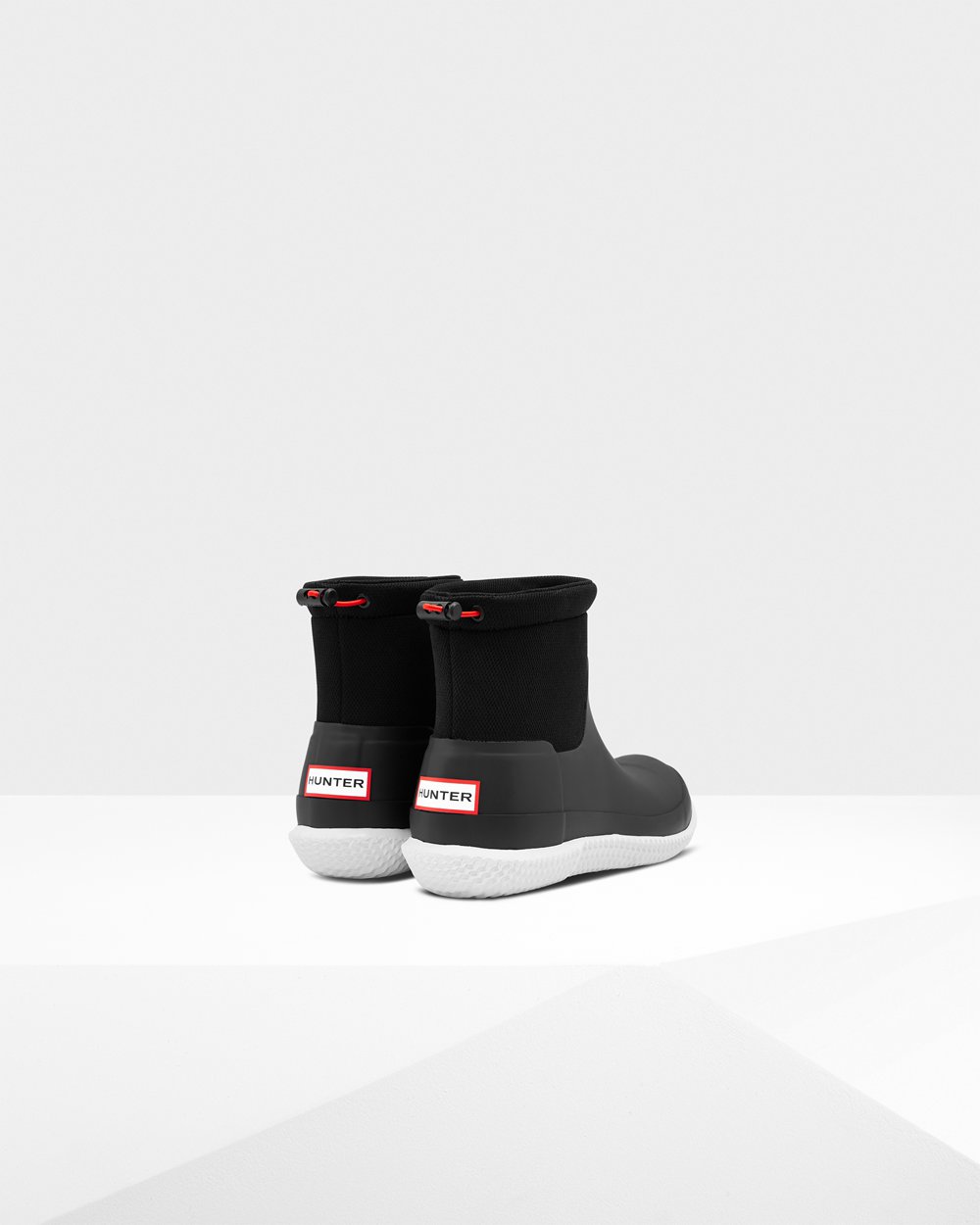 Womens Sneakers - Hunter Original Short Mesh Boots (32PUMATYS) - Black